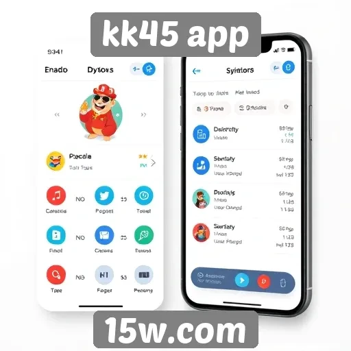 Interface do kk45 app é intuitiva e de fácil navegação